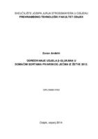 prikaz prve stranice dokumenta Određivanje udjela ß-glukana u domaćim sortama pivarskog ječma iz žetve 2012.