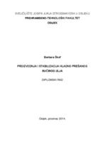 prikaz prve stranice dokumenta Proizvodnja i stabilizacija hladno prešanog bučinog ulja