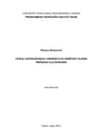 prikaz prve stranice dokumenta Utjecaj antioksidanasa i sinergista na održivost hladno prešanog ulja šafranike