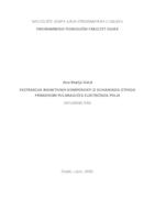 prikaz prve stranice dokumenta Ekstrakcija bioaktivnih komponenti iz duhanskog otpada primjenom pulsirajućeg električnog polja