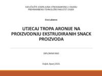 prikaz prve stranice dokumenta Utjecaj tropa aronije na proizvodnju ekstrudiranih snack proizvoda