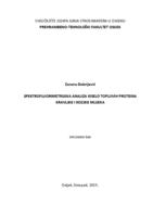 prikaz prve stranice dokumenta Spektrofluorimetrijska analiza kiselo topljivih proteina kravljeg i kozjeg mlijeka