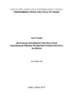 prikaz prve stranice dokumenta Ispitivanje uspješnosti proteolitičke razgradnje pšenice pri restriktivnom postupku slađenja