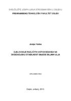 prikaz prve stranice dokumenta Djelovanje različitih antioksidansa na oksidacijsku stabilnost smjese biljnih ulja