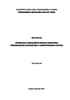 prikaz prve stranice dokumenta Optimizacija tehnološkog procesa proizvodnje tradicionalnog kuhanog sira u laboratorijskim uvjetima