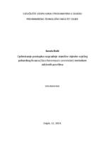 prikaz prve stranice dokumenta Optimiranje postupka razgradnje stanične stjenke svježeg pekarskog kvasca (Saccharomyces cerevisiae) metodom odzivnih površina