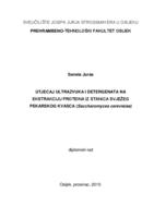 prikaz prve stranice dokumenta Utjecaj ultrazvuka i detergenata na ekstrakciju proteina iz stanica svježeg pekarskog kvasca (Saccharomyces cerevisiae)