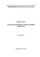 prikaz prve stranice dokumenta Utjecaj antioksidansa na održivost smjese biljnih ulja