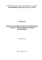 prikaz prve stranice dokumenta Modifikacija škroba izoliranog iz pšenice sorte „Golubica“ smjesom adipinske kiseline i acetanhidrida