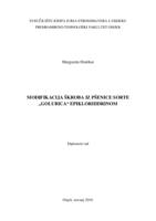 prikaz prve stranice dokumenta Modifikacija škroba izoliranog iz pšenice sorte „Golubica“ epiklorhidrinom