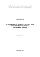 prikaz prve stranice dokumenta Izoelektrično fokusiranje proteina stanične stjenke kvasca Saccharomyces cerevisiae