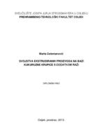 prikaz prve stranice dokumenta Svojstva ekstrudiranih proizvoda na bazi kukuruzne krupice s dodatkom raži
