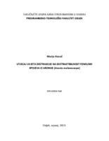 prikaz prve stranice dokumenta Utjecaj uvjeta ekstrakcije na ekstraktibilnost fenolnih spojeva iz aronije (Aronia melanocarpa)