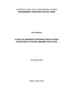 prikaz prve stranice dokumenta Utjecaj pH-vrijednosti podzemne vode na učinak koagulanata u procesu obradbe vode za piće