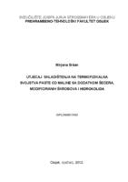 prikaz prve stranice dokumenta Utjecaj skladištenja na termofizikalna svojstva paste od maline sa dodatkom šećera, modificiranih škrobova i hidrokoloida