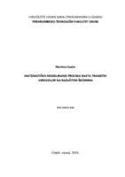 prikaz prve stranice dokumenta Matematičko modeliranje procesa rasta Trametes versicolor na različitim šećerima