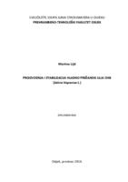 prikaz prve stranice dokumenta Proizvodnja i stabilizacija hladno prešanog ulja chie (Salvia hispanica L.)