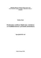 prikaz prve stranice dokumenta Oksidacijska stabilnost biljnih ulja s dodatkom tert-butilhidrokinona i prirodnih antioksidansa