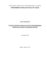 prikaz prve stranice dokumenta Utjecaj dodatka zobi na svojstva ekstrudiranih proizvoda na bazi kukuruzne krupice
