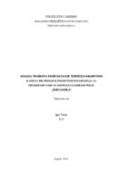 prikaz prve stranice dokumenta Analiza troškova eksploatacije tehničko-građevnog kamena pri primjeni pokretnih postrojenja za oplemenjivanje na eksploatacijskom polju "Žervanjska"