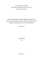 prikaz prve stranice dokumenta Litostratigrafske značajke karbonatnih breča na prijelazu donja/gornja kreda u ležištu arhitektonsko-građevnog kamena Tvrda Ljut (Široki Brijeg)