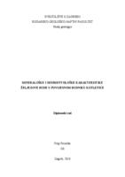 prikaz prve stranice dokumenta Mineraloške i sedimentološke karakteristike željezove rude u povijesnom rudniku Kotlenice