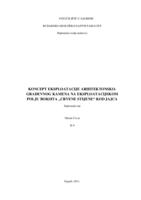 prikaz prve stranice dokumenta Koncept eksploatacije arhitektonsko-građevnog kamena na eksploatacijskom polju boksita "Crvene stijene" kod Jajca