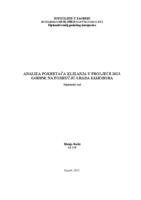 prikaz prve stranice dokumenta Analiza pokretača klizanja u proljeće 2013. godine na području grada Samobora