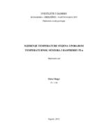 prikaz prve stranice dokumenta Mjerenje temperature stijena uporabom temperaturnog senzora i Raspberry Pi-a