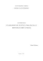prikaz prve stranice dokumenta Unaprjeđenje sustava eko-škola u Republici Hrvatskoj
