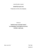 prikaz prve stranice dokumenta Tehnologija gradnje trupa aliminijskog motornog plovila dužine 12 metara