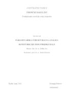 prikaz prve stranice dokumenta Parametarska strukturalna analiza konstrukcije industrijske hale