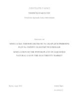 prikaz prve stranice dokumenta Simulacija termoelektrane na ukapljeni prirodni plin na tržištu električne energije