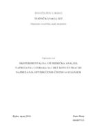 prikaz prve stranice dokumenta Eksperimentalna i numerička analiza naprezanja uzoraka sa i bez koncentracije naprezanja opterećenih čistim savijanjem