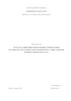 prikaz prve stranice dokumenta Analiza i kriteriji ekonomsko-energetske izvodljivosti nadolazećih tehnoloških rješenja u hrvatskom elektroenergetskom sustavu