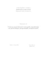 prikaz prve stranice dokumenta Utjecaj nesavršenosti razvojnih repozitorija na predviđanje programskih neispravnosti