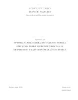 prikaz prve stranice dokumenta Optimalna prilagodba računalnog modela strujanja zraka mjerenim podacima za eksperiment u zatvorenom zračnom tunelu