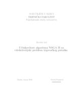 prikaz prve stranice dokumenta Učinkovitost algoritma NSGA II za višekriterijski problem trgovačkog putnika