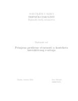 prikaz prve stranice dokumenta Primjena proširene stvarnosti u kontekstu interaktivnog e-učenja