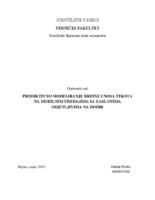 prikaz prve stranice dokumenta PREDIKTIVNO MODELIRANJE BRZINE UNOSA TEKSTA NA MOBILNIM UREĐAJIMA SA ZASLONIMA OSJETLJIVIMA NA DODIR