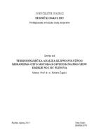 prikaz prve stranice dokumenta TERMODINAMIČKA ANALIZA KLIPNO-POLUŽNOG MEHANIZMA OTTO MOTORA S OSVRTOM NA PROCJENU EMISIJE NO I HC PLINOVA