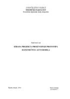 prikaz prve stranice dokumenta IZRADA PROJEKTA PROIZVODNJE PROTOTIPA ELEKTRIČNOG AUTOMOBILA