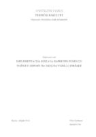 prikaz prve stranice dokumenta IMPLEMENTACIJA SUSTAVA NAPREDNE POMOĆI U VOŽNJI U ODNOSU NA OKOLNA VOZILA I PJEŠAKE