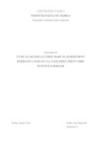 prikaz prve stranice dokumenta UTJECAJ AKUMULACIJSKE MASE NA IZMIJENJENU ENERGIJU U SUSTAVU ZA TOPLINSKU PRETVORBU SUNČEVE ENERGIJE 