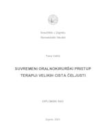 prikaz prve stranice dokumenta Suvremeni oralnokirurški pristup terapiji velikih cista čeljusti