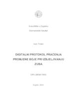 prikaz prve stranice dokumenta Digitalni protokol praćenja promjene boje pri izbjeljivanju zuba