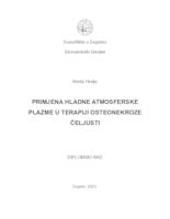 prikaz prve stranice dokumenta Primjena hladne atmosferske plazme u terapiji osteonekroze čeljusti