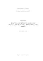 prikaz prve stranice dokumenta Razvoj zaštićenog osobnog dentalnog kartona na globalnoj mreži