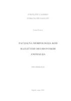 prikaz prve stranice dokumenta Facijalna morfologija kod različitih ortodontskih anomalija