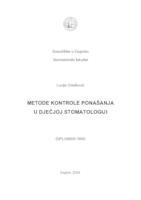 prikaz prve stranice dokumenta Metode kontrole ponašanja u dječjoj stomatologiji